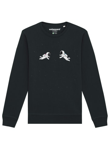 wat? Apparel Sweatshirt Space love in Schwarz