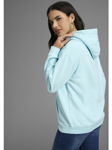 Delmao Kapuzensweatshirt in türkis