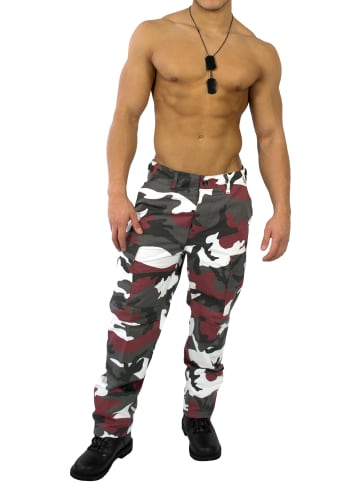 Normani Outdoor Sports Herren Outdoorhose „Trooper“ in Red Camo