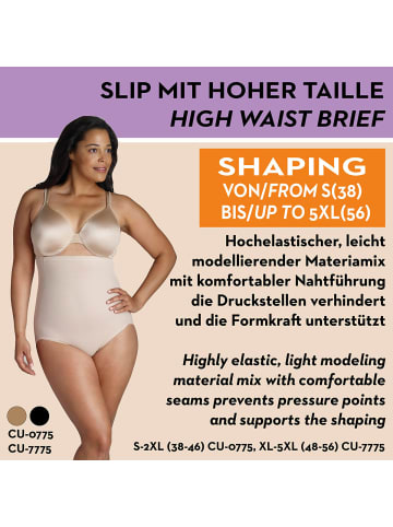 Naomi & Nicole Shapewear Hoher Slip Plus Size in Schwarz