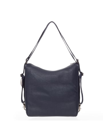 Mandarina Duck Mellow Leather Schultertasche Leder 36 cm in dress blue