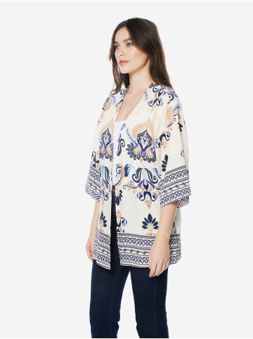 KOROSHI Normaler Viskose-Kimono ganz auf Fancy in blau