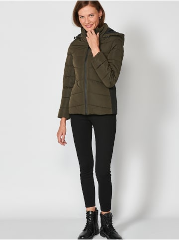 KOROSHI Steppjacken in khaki