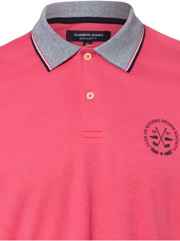Andrew James Poloshirt in koralle