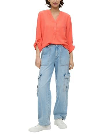 QS Langarmbluse für Damen in orange