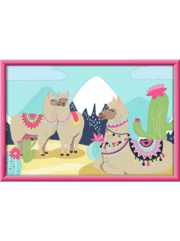 Ravensburger Ravensburger CreArt, Malen nach Zahlen Kinder - Glückliche Lamas in bunt
