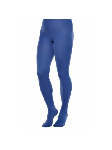 COFI 1453 Blickdichte und warm 60 Den Mikrofaser Strumpfhose ohne Muster in Blau