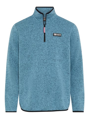 Man's World Fleecepullover in petrol