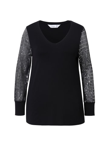 MIAMODA Longsleeve in schwarz