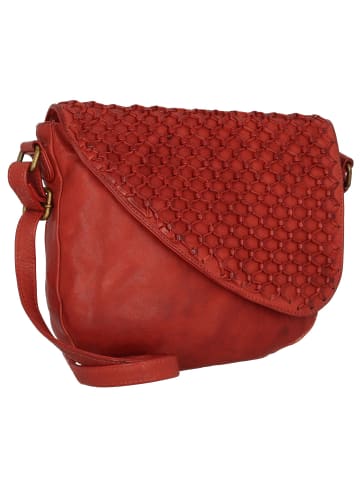 Greenland Nature Femi & Nine Umhängetasche Leder 24 cm red