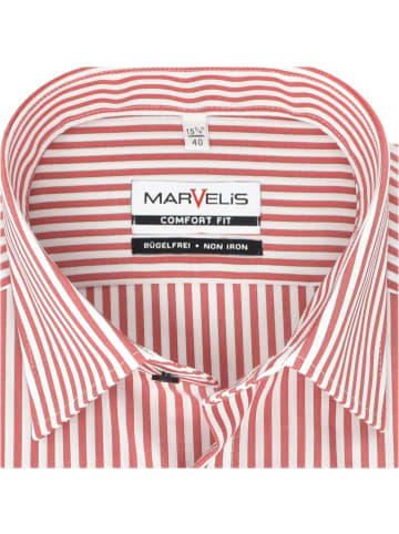 MARVELIS Comfort Fit Businesshemd in Rot