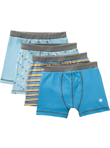 Erwin Müller Jungen-Pants 4er-Pack in blau/gelb