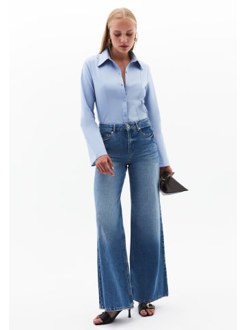 OXXO Röhrenhose MID BLUE DENIM
