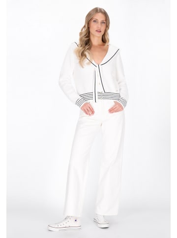 DreiMaster Maritim Women Cardigan in offwhite navy