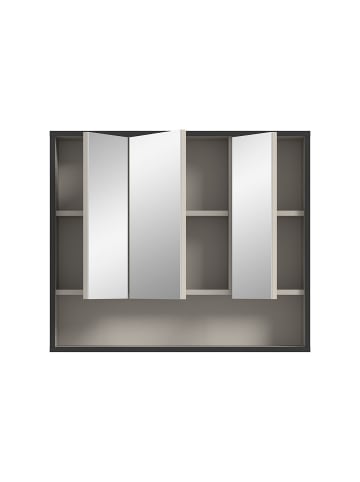ebuy24 Spiegelschrank Bagno Grau 80 x 19 cm