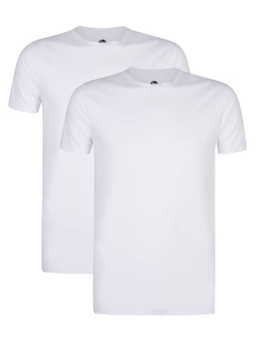 Petrol Industries 2er-Pack Basic T-Shirt Rundhals Pioneer in Weiß