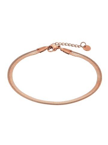 Steel_Art Armband Quinn schwarz farben in rosegoldfarben
