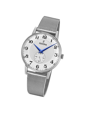 Festina Analog-Armbanduhr Festina Klassik silber mittel (ca. 36mm)