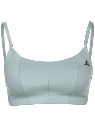 adidas Performance Sport-BH Yoga Studio Light Support in blau