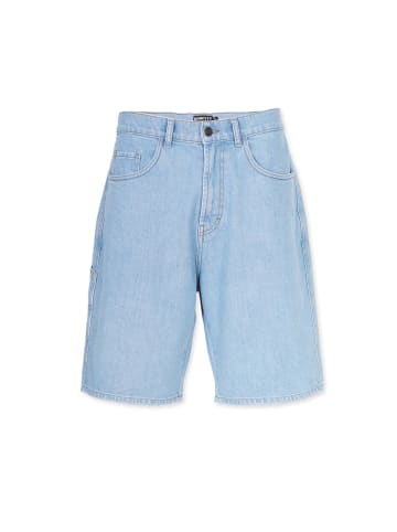 HONESTY RULES Hose " Worker Baggy Shorts " in light-blue