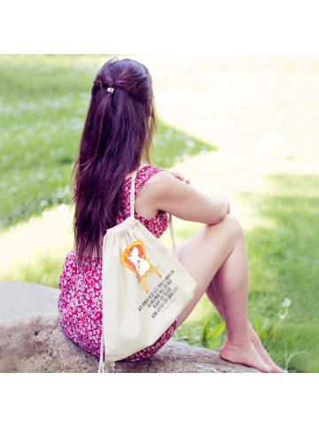 Mr. & Mrs. Panda gym tasche Einhorn Prinzessin mit Spruch in Creme