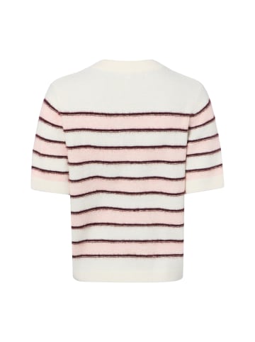OPUS Strickshirt Pimota stripe in ecru rosa - 0001