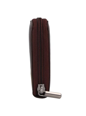 mano Donna Giulia Geldbörse Leder 20 cm dunkelbraun