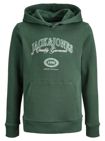 JACK & JONES Junior Hoodie 'Ari Branding' in grün