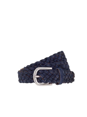Vanzetti Easy Going - 30 mm Flecht-Veloursgürtel in Marine
