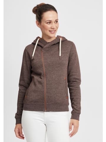 Oxmo Kapuzensweatjacke in braun