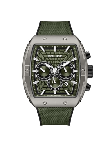 Police Herrenuhr Quarz Chronograph Coswig Grün