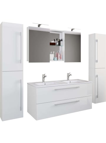 ebuy24 Badmöbelset BudasiSS Weiß 111 x 47 cm