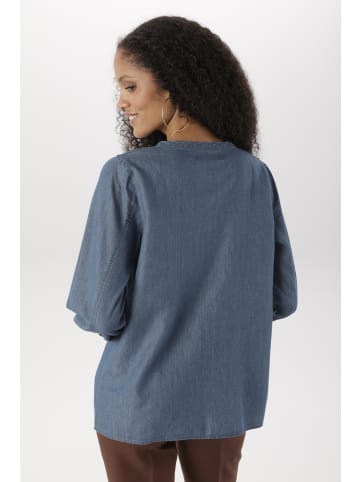 Aniston SELECTED Jeansbluse in jeansblau