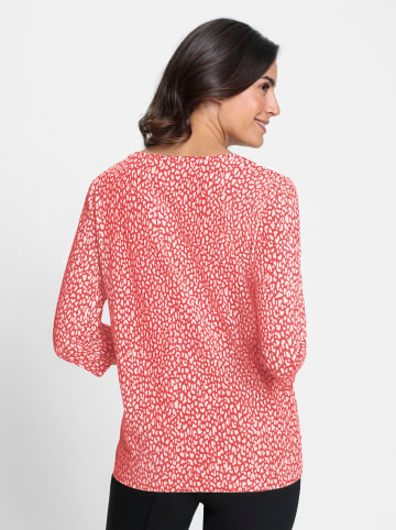 WITT WEIDEN Shirt in weiß-erdbeere-bedruckt