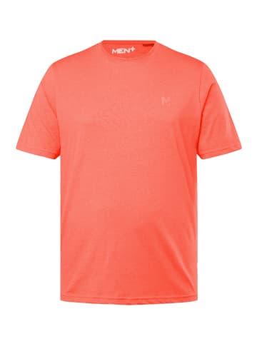 Men Plus Kurzarm T-Shirt in koralle