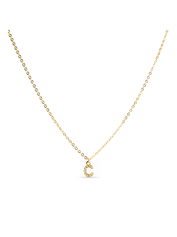 Luxenter Halskette Alphabet mit 18 Karat Gold-Finish – ALPHABET