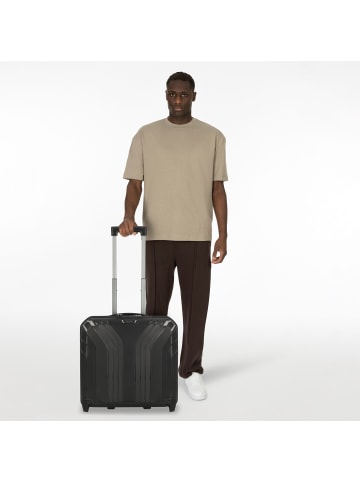 travelite Elvaa 2 Rollen Businesstrolley 44 cm Laptopfach in schwarz