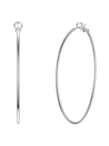 Yokoamii Creolen aus Messing in silber