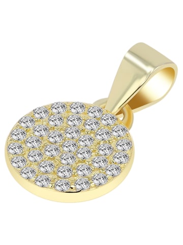 Adeliás Damen Anhänger – Anhänger aus 925 Silber in gold