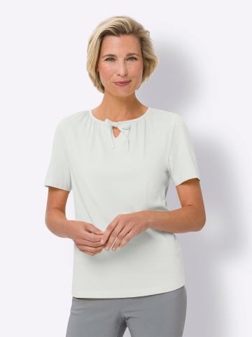 Sieh an! Kurzarm-Shirt in weiß