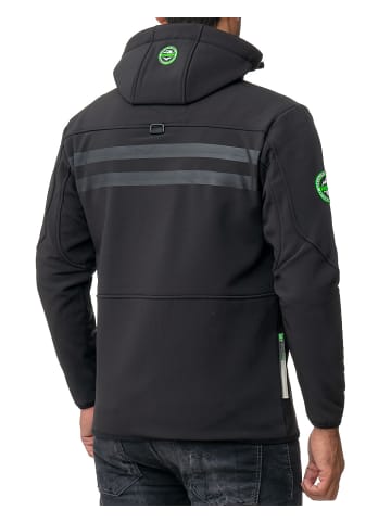 Geographical Norway Herren Regular Fit Softshelljacke  in Black