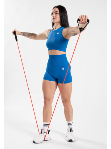 Gorilla Wear Olivia Nahtloses Crop-Top – Blau