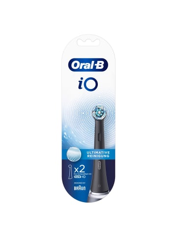 Oral-B 2 er-Set iO Ultimative Reinigung 2er Aufsteckbürsten weiß in Schwarz