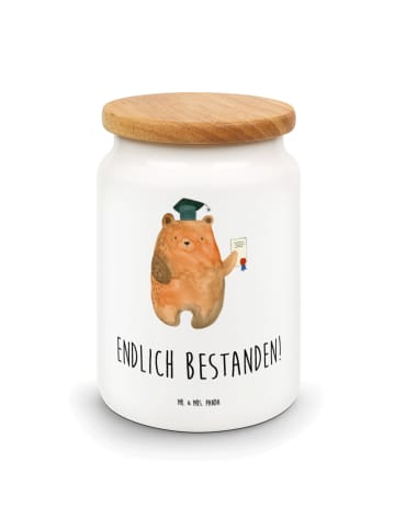 Mr. & Mrs. Panda Dose Bär Prüfung mit Spruch in Weiß