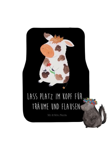 Mr. & Mrs. Panda Automatte Kuh mit Spruch in Schwarz