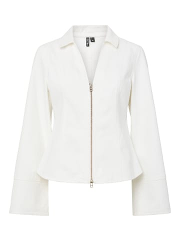 Pieces Jeansjacke in White Denim