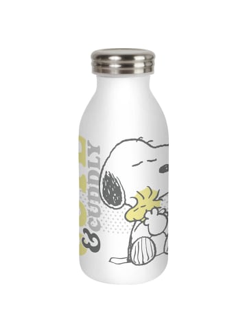 Geda Labels Isolierflasche Snoopy Cute and Cuddly in Weiß - 350 ml