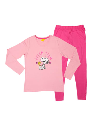 United Labels The Peanuts Snoopy Schlafanzug  Langarm in rosa