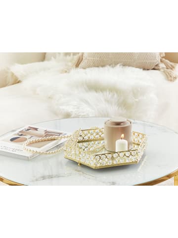 Beliani Tablett VATAN in Gold - (W) 28 x (H) 6 x (L) 25 cm