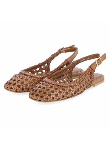 COPENHAGEN Slingballerinas in braun